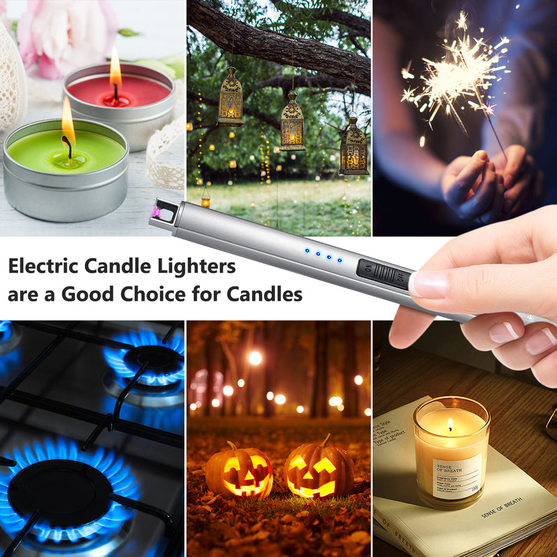 Kitchen ARC Flameless USB Lighter BBQ Windproof Portable Candle  Rechargeable